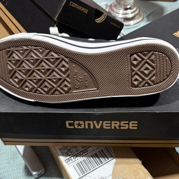 Converse Black and White Men's Sneakers - Picture 4 of 5